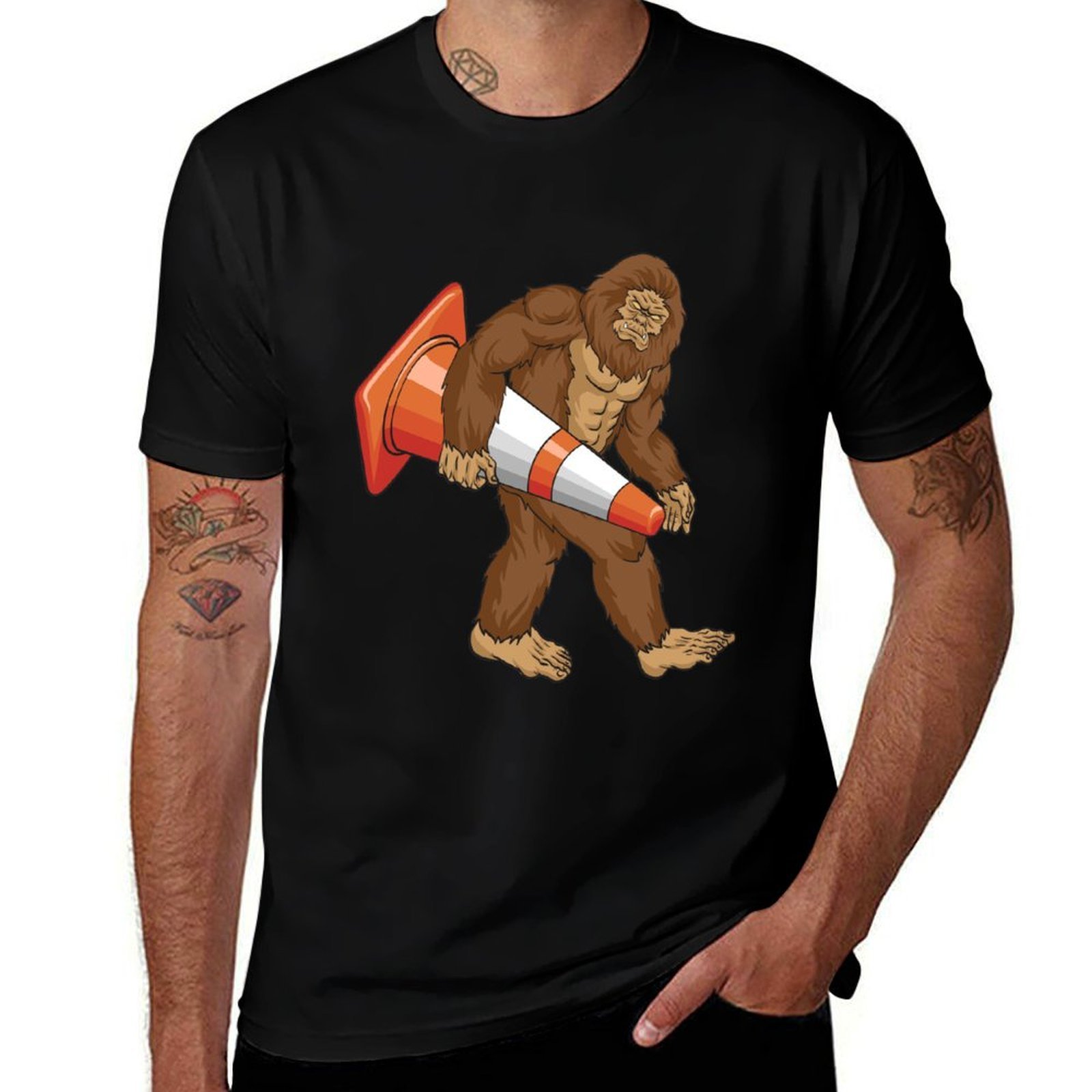 Road Traffic Cone - Bigfoot Traffic Cone - Funny Road