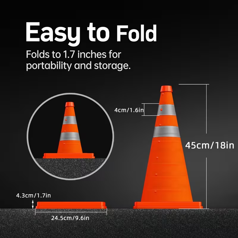 45cm Foldable Telescopic Traff - огляд і ціна Road Traffic Cone