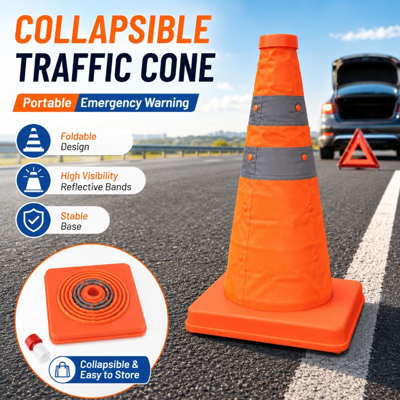 Portable Collapsible Traffic C - огляд і ціна Road Traffic Cone