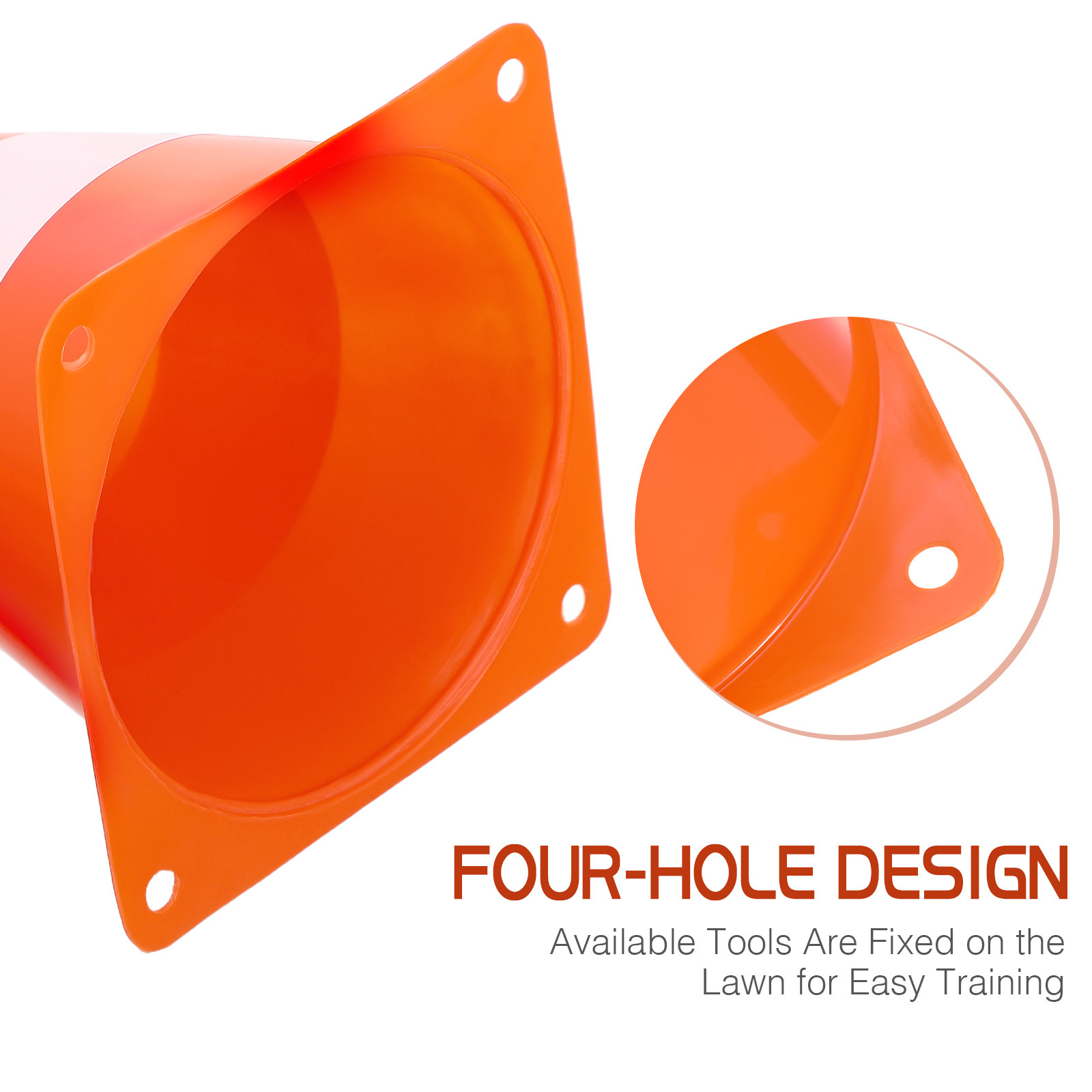 6Pcs Traffic Cones Stackable L - огляд і ціна Road Traffic Cone