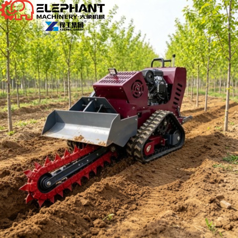 Tracked Ditcher, Mini Skid Ste - огляд і ціна Trencher Machine Small