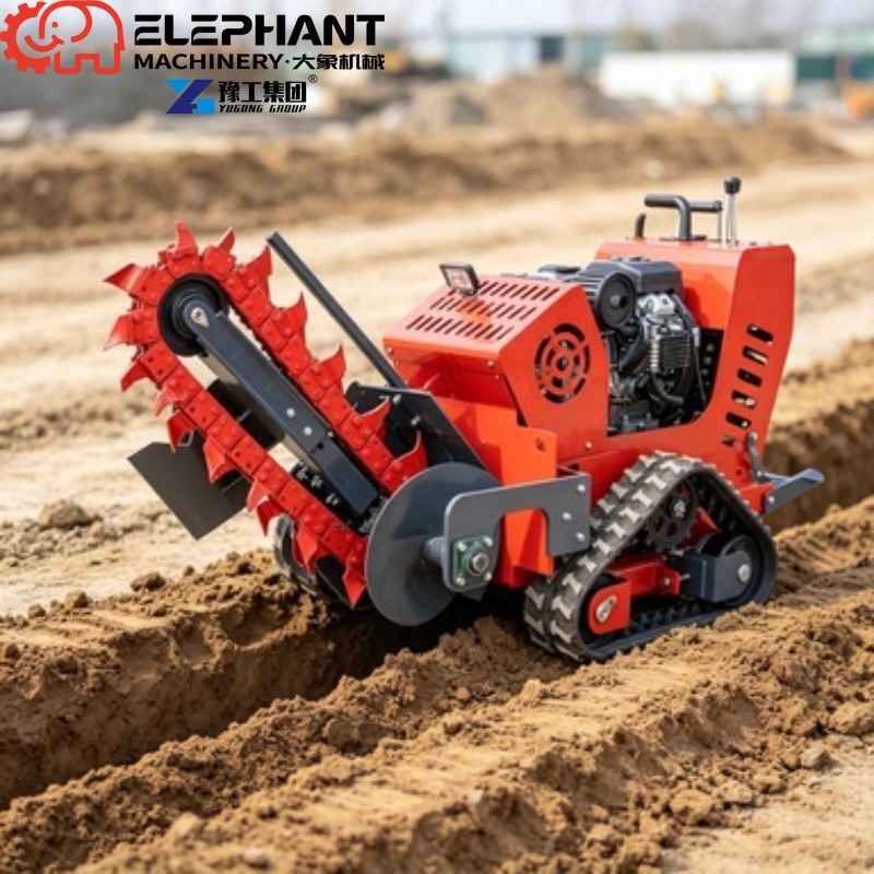 Tracked Ditcher, Mini Skid Ste - огляд і ціна Trencher Machine Small