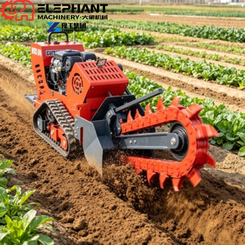 Tracked Ditcher, Mini Skid Ste - огляд і ціна Trencher Machine Small