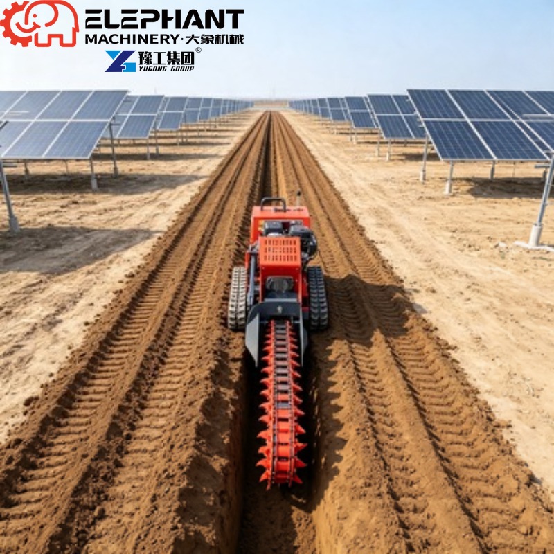Tracked Ditcher, Mini Skid Ste - огляд і ціна Trencher Machine Small