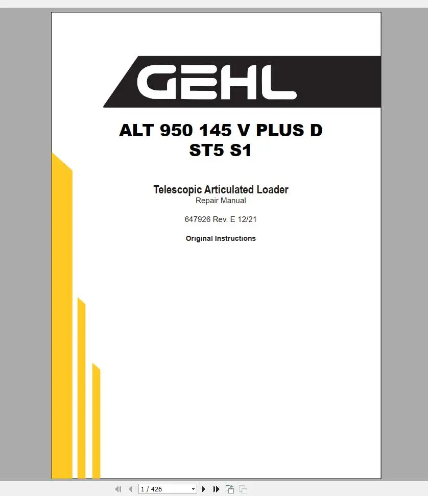SpecDiag GEHL Machinery Heavy  - огляд і ціна Heavy Equipment Electrical Pdf