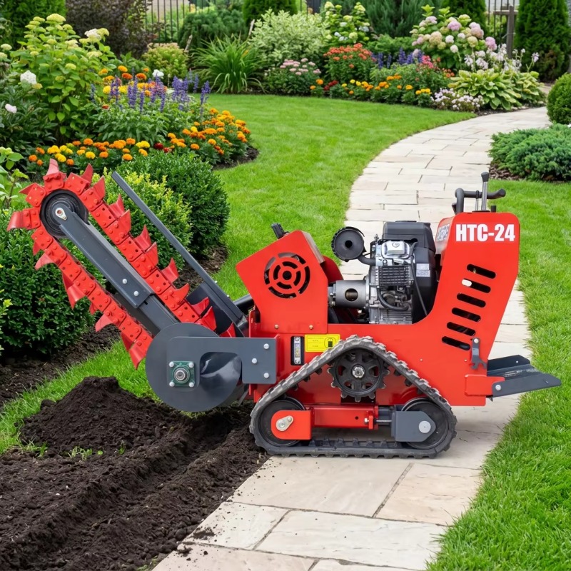 750mm Depth Stand-on Chain Tre - огляд і ціна Trencher Machine Small