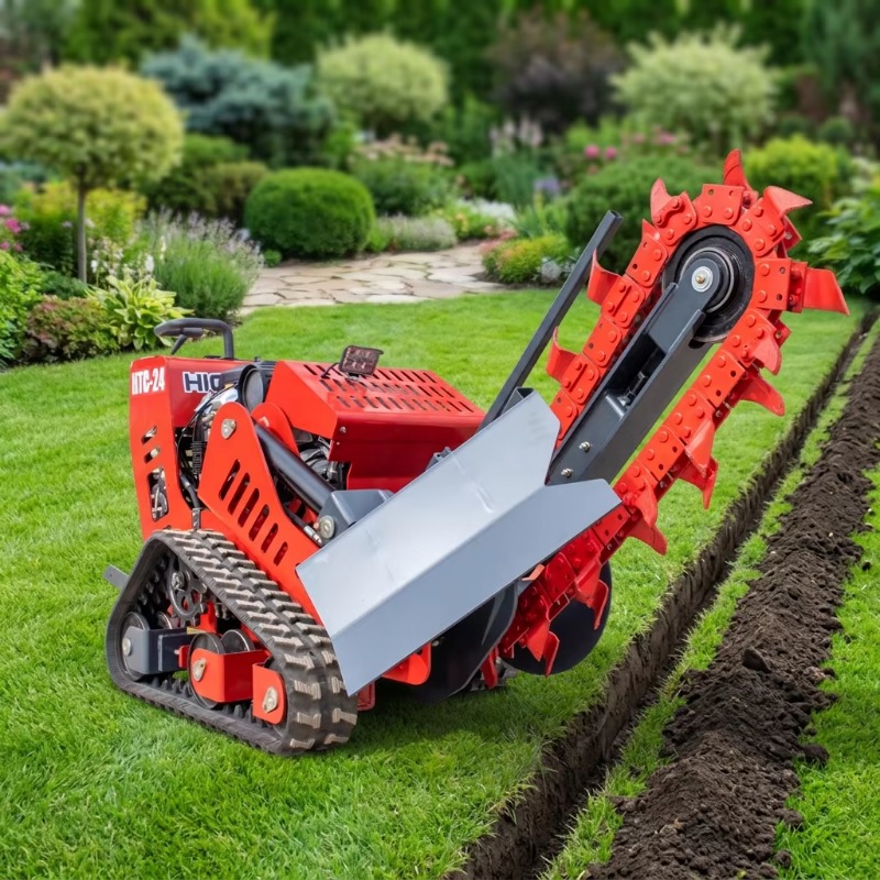 750mm Depth Stand-on Chain Tre - огляд і ціна Trencher Machine Small