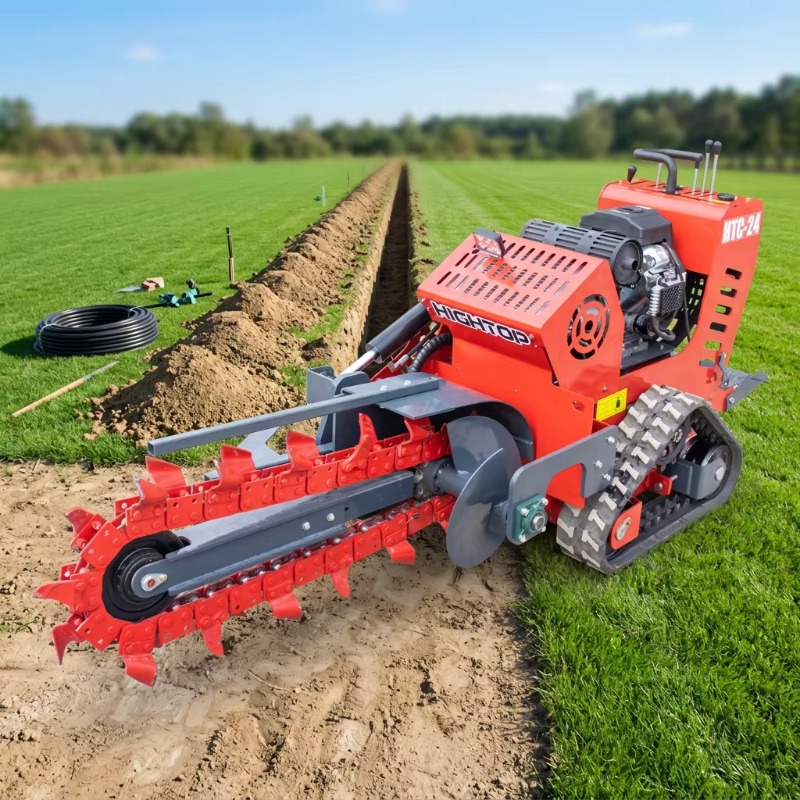 750mm Depth Stand-on Chain Tre - огляд і ціна Trencher Machine Small