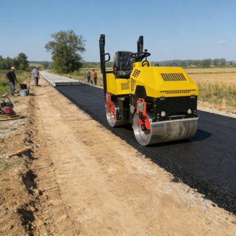 Single Drum Road Roller Vibrat - огляд і ціна Heavy Equipment Construction
