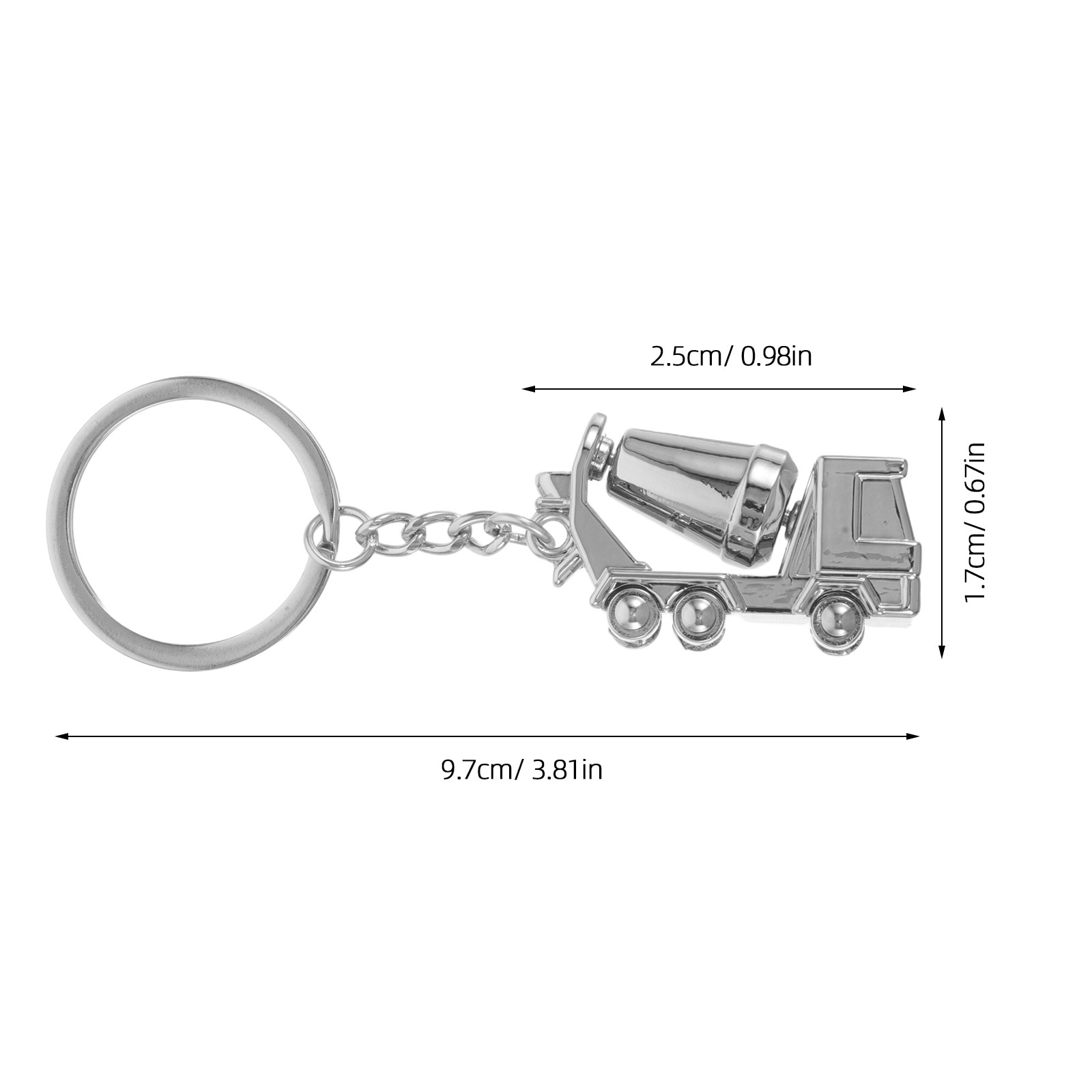 Alloy Mixer Truck Keychain 3D  - огляд і ціна Heavy Equipment Mixer