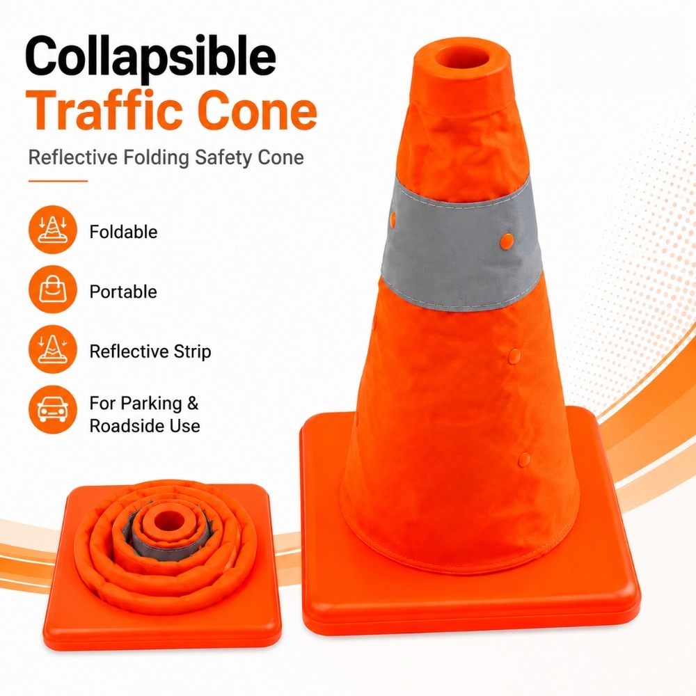 Collapsible Reflective Traffic - огляд і ціна Road Traffic Cone