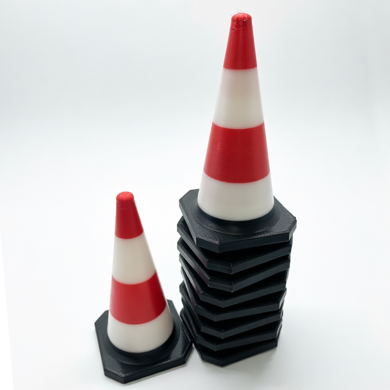 Simulated Red‑White Striped Ro - огляд і ціна Road Traffic Cone